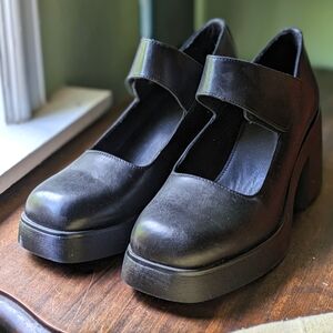 Vagabond leather platform Mary Jane